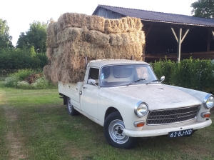 62-BJ-ND Pick-up met hooi